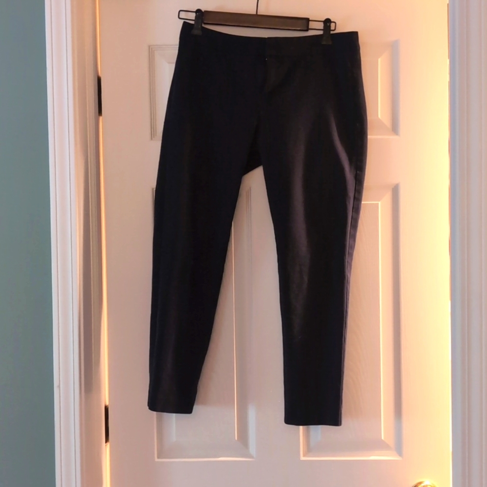 Cynthia Rowley Navy Cropped Trouser 4